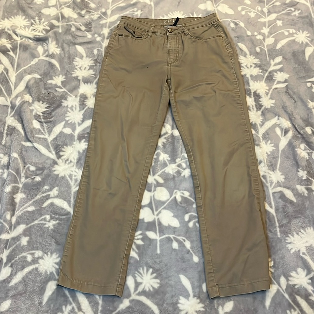 FDJ French Dressing Jeans Tan Olivia Straight Leg Jeans Sz 6